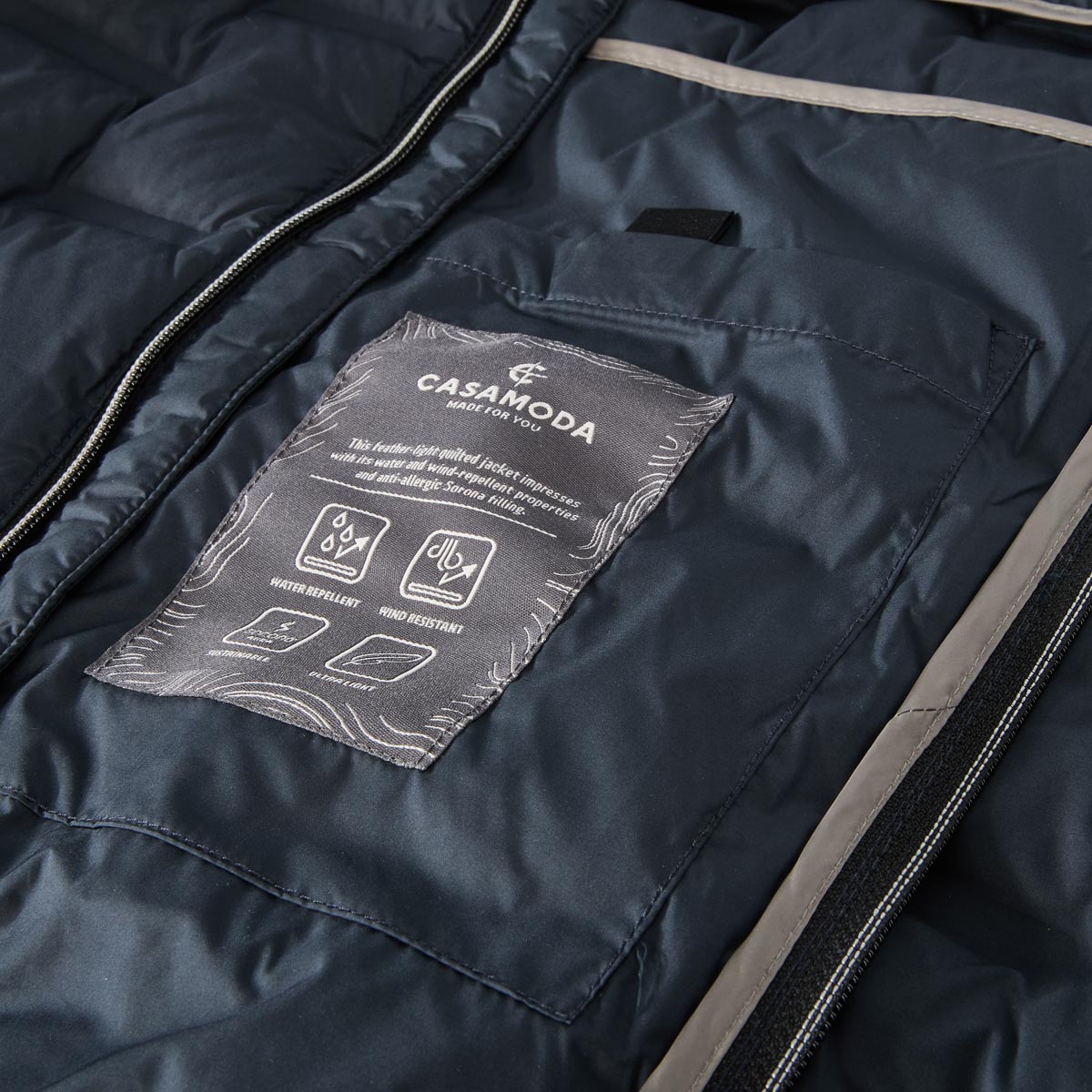 CASA MODA Steppweste, wind- und wasserabweisend marine