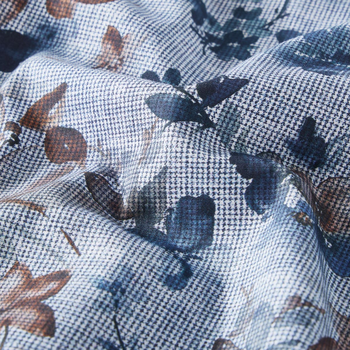 CASA MODA Freizeithemd mit floralem Muster blau