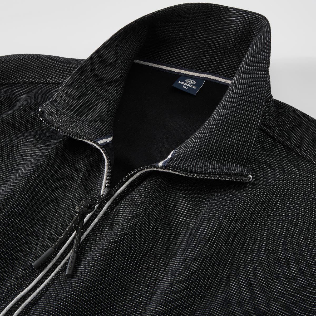 Lerros Sweatjacke aus Baumwolle schwarz