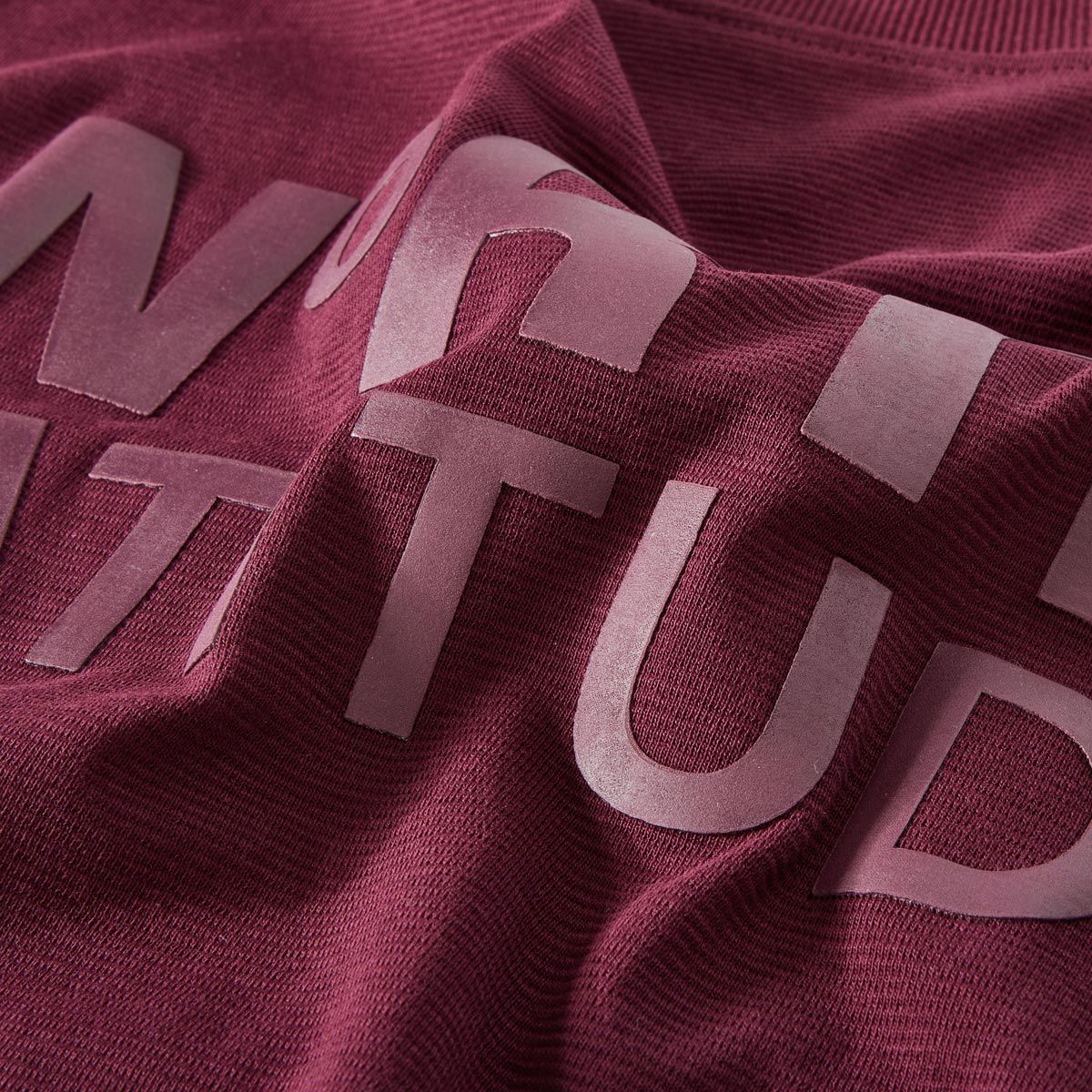 North Sweatshirt mit Label-Print dunkelrot