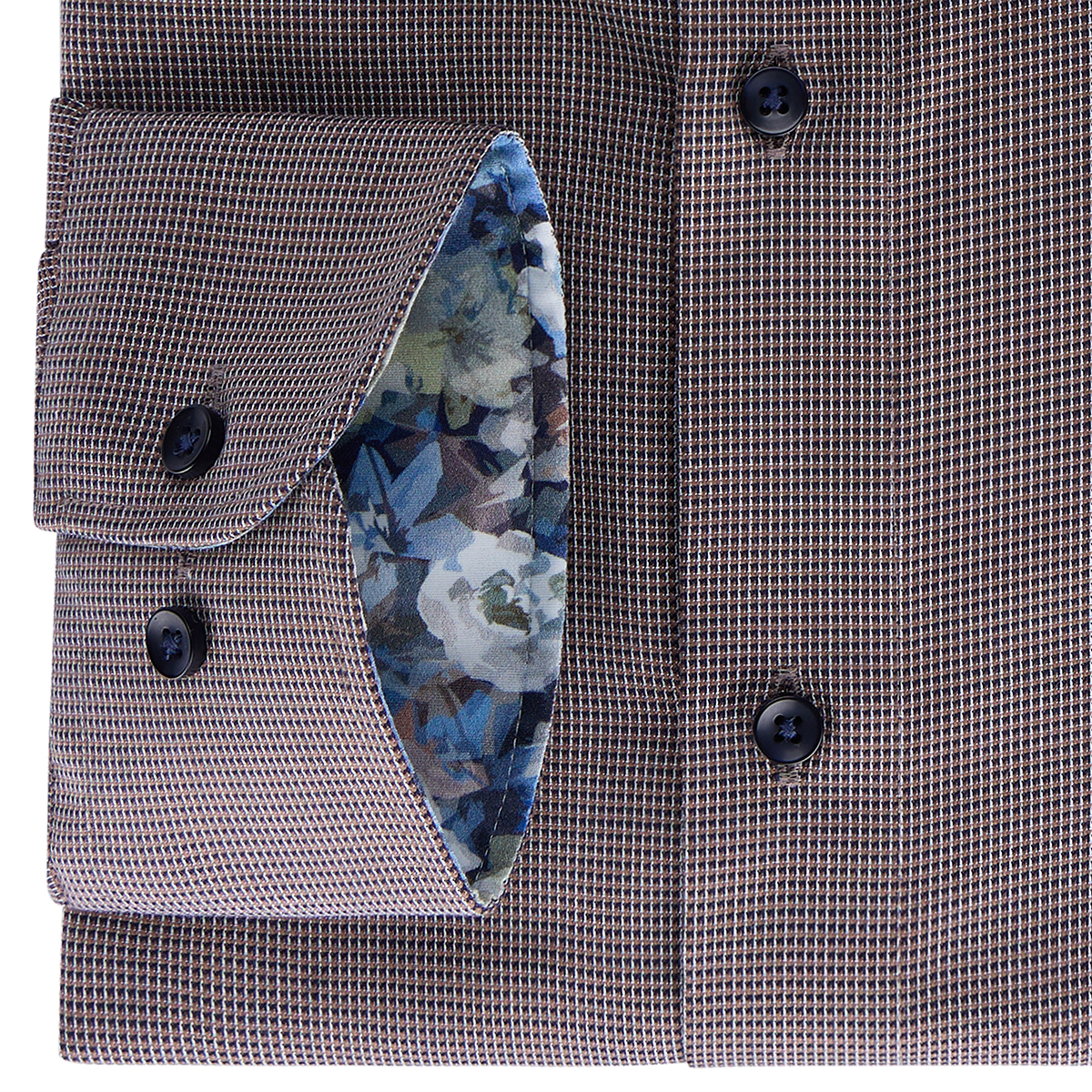 CASA MODA Businesshemd, langarm, bügelfrei braun