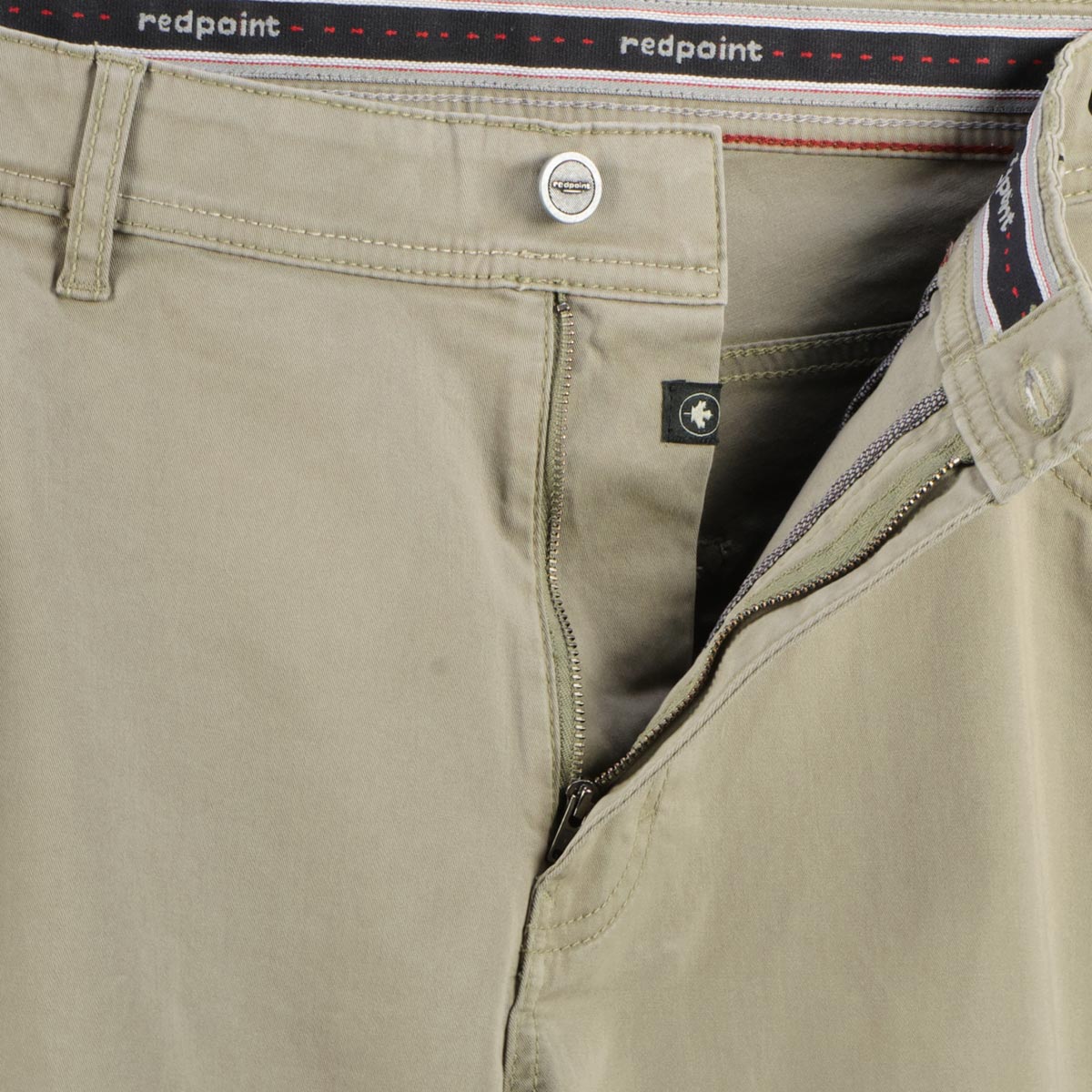 Redpoint Baumwollhose "Montreal" mit Stretch, Tapered Fit khaki