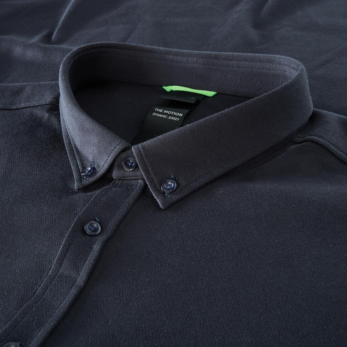 BOSS Freizeithemd aus "Dynamic Jersey" dunkelblau