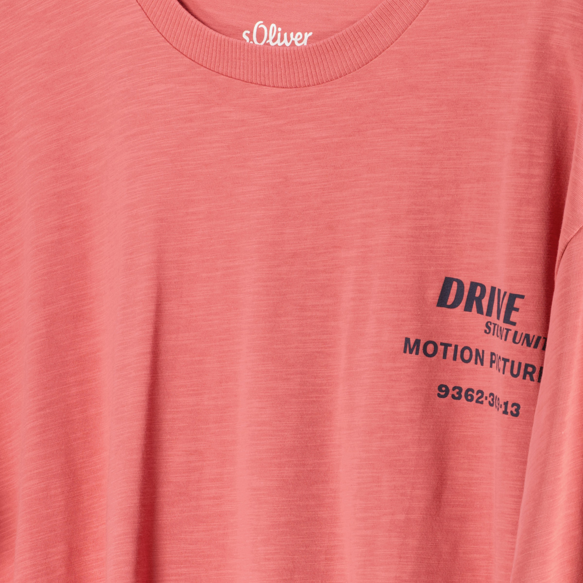 s.Oliver T-Shirt mit Print auf Vorder-und Rückseite hellrot