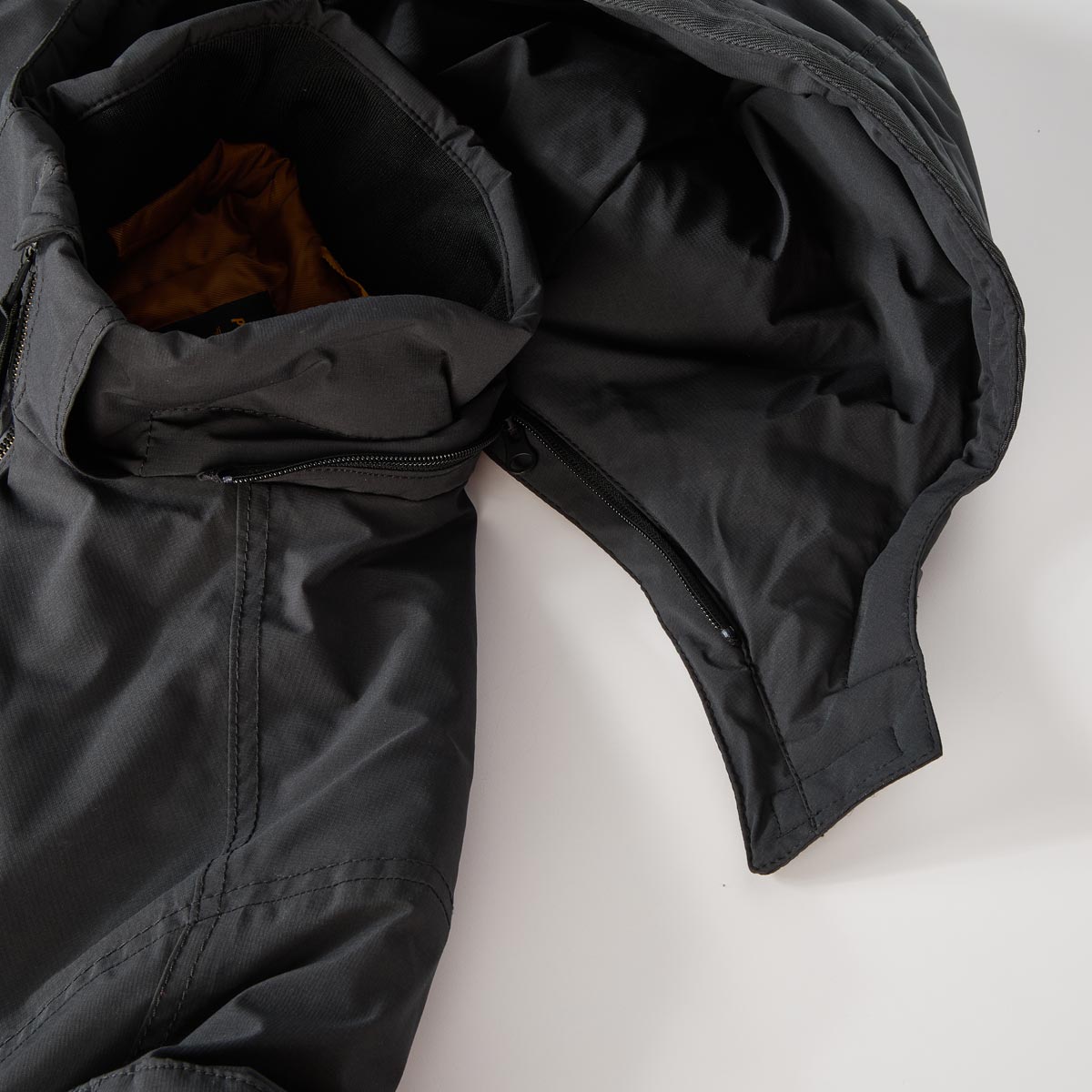 PME LEGEND Mittellange Jacke mit abnehmbarer Kapuze schwarz