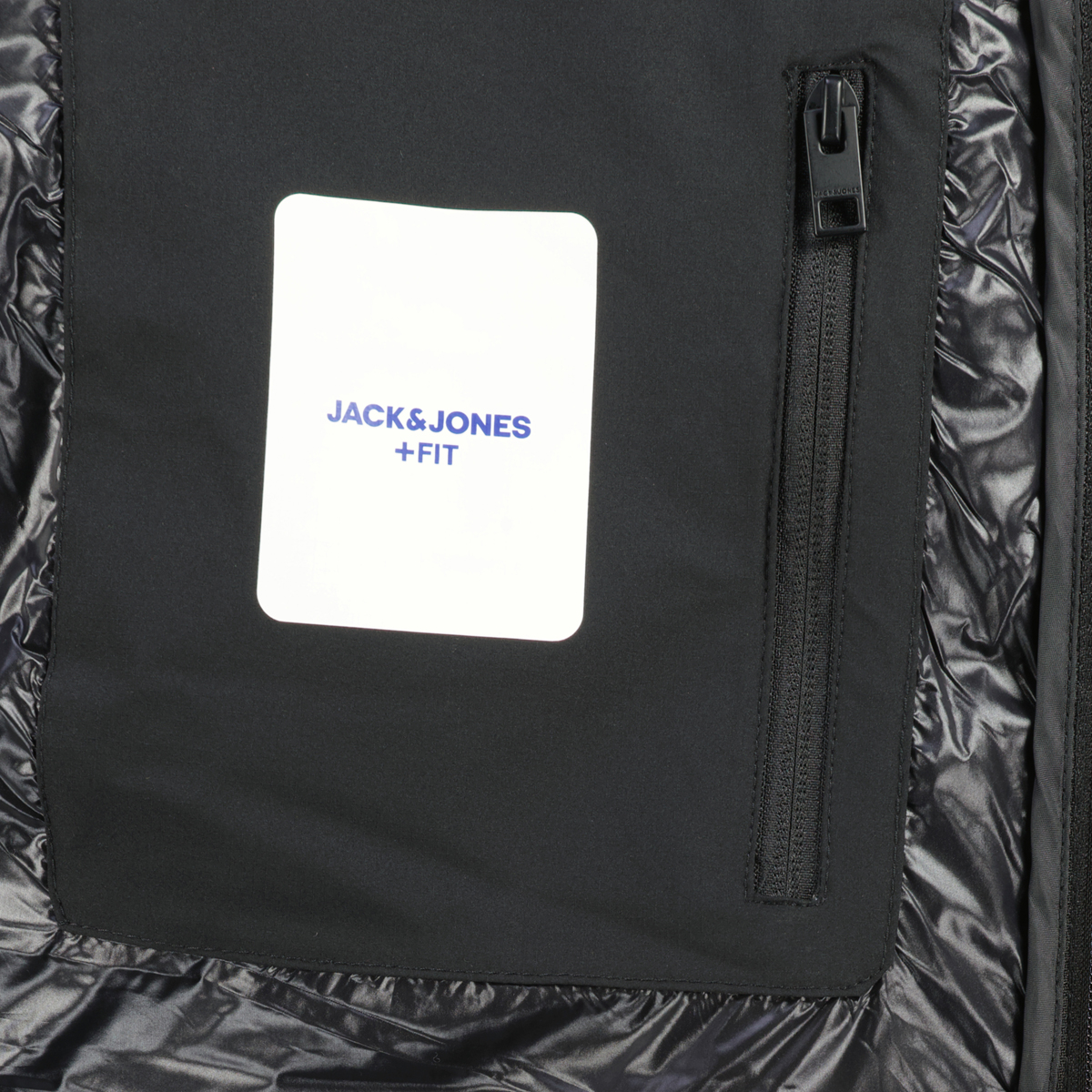 Jack&Jones Wattierter Steppmantel, wind- und wasserabweisend schwarz