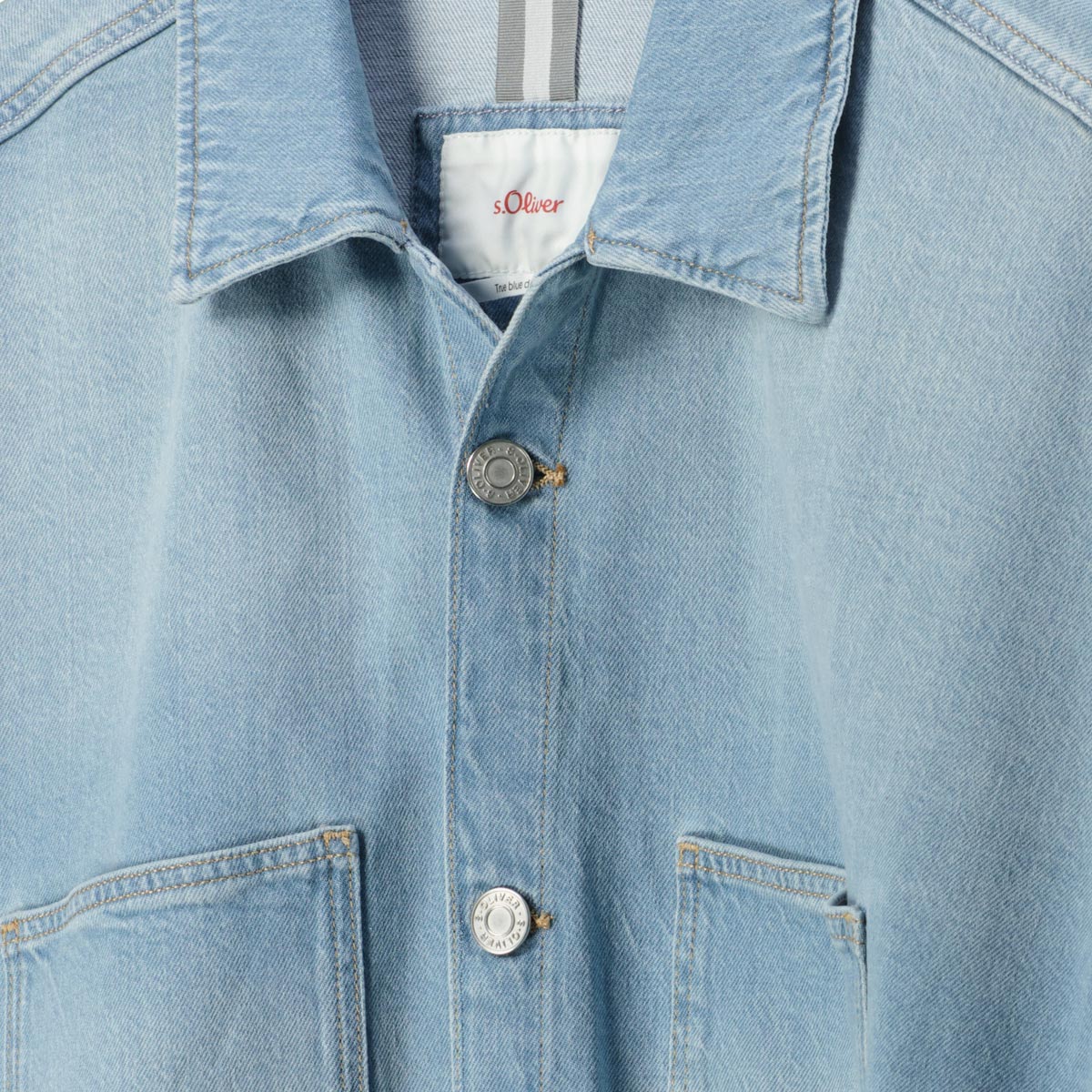 s.Oliver Jeans-Hemdjacke blau