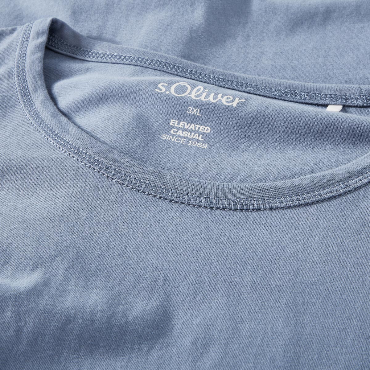 s.Oliver Basic-Longsleeve graublau