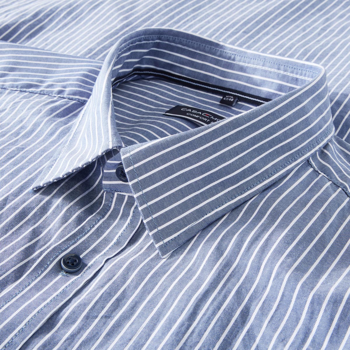 CASA MODA Freizeithemd mit Streifen blau