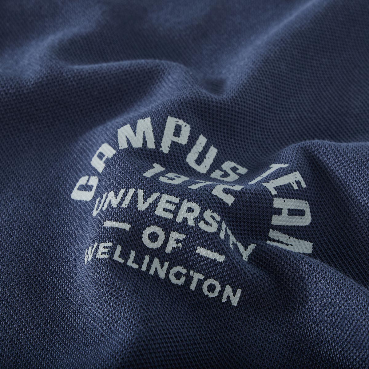 Redfield Poloshirt mit Label-Patch dunkelblau