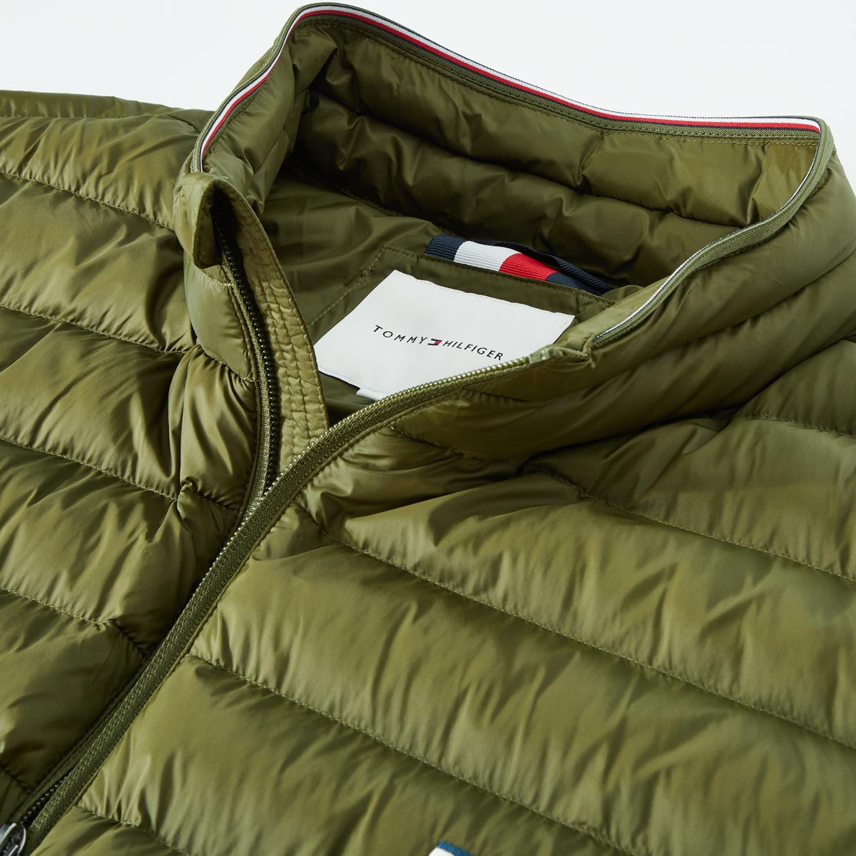 Tommy Hilfiger Steppweste, wasserabweisend, packbar khaki