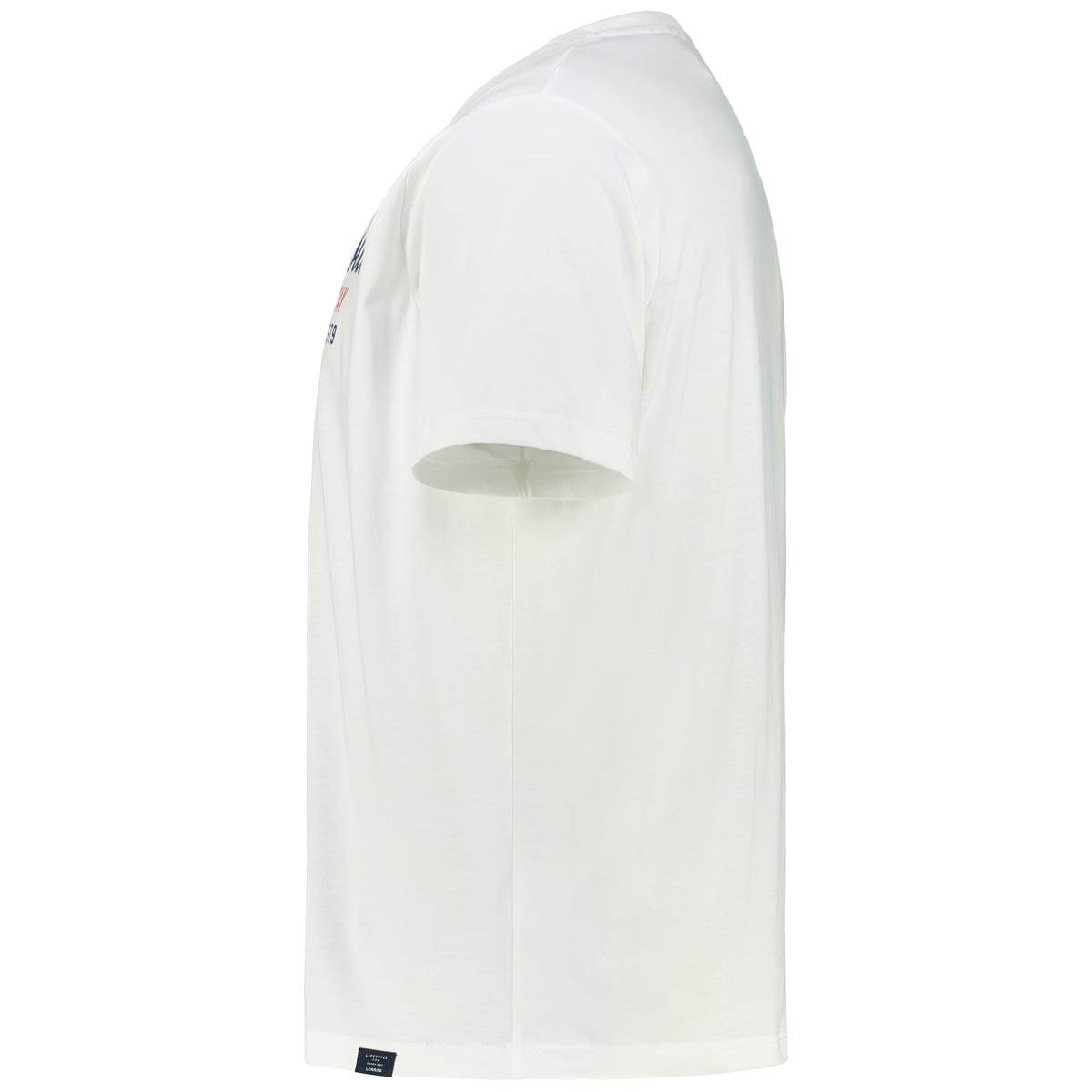 Lerros T-Shirt mit Label-Print weiß