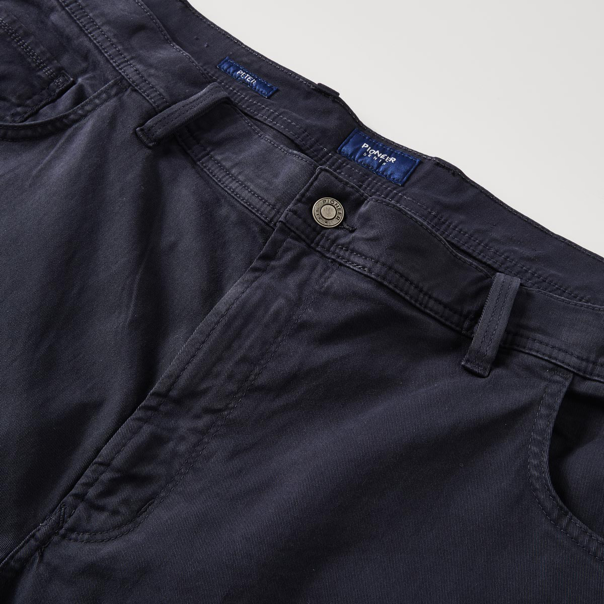 Pioneer Five-Pocket-Hose „Peter“ mit Stretch, Loose Fit dunkelblau