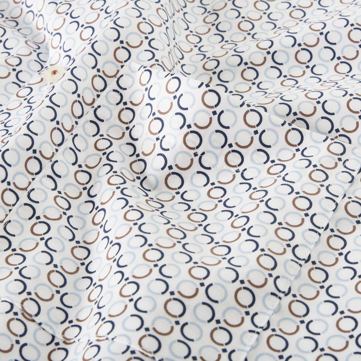 ETERNA Businesshemd mit Allover-Muster blau