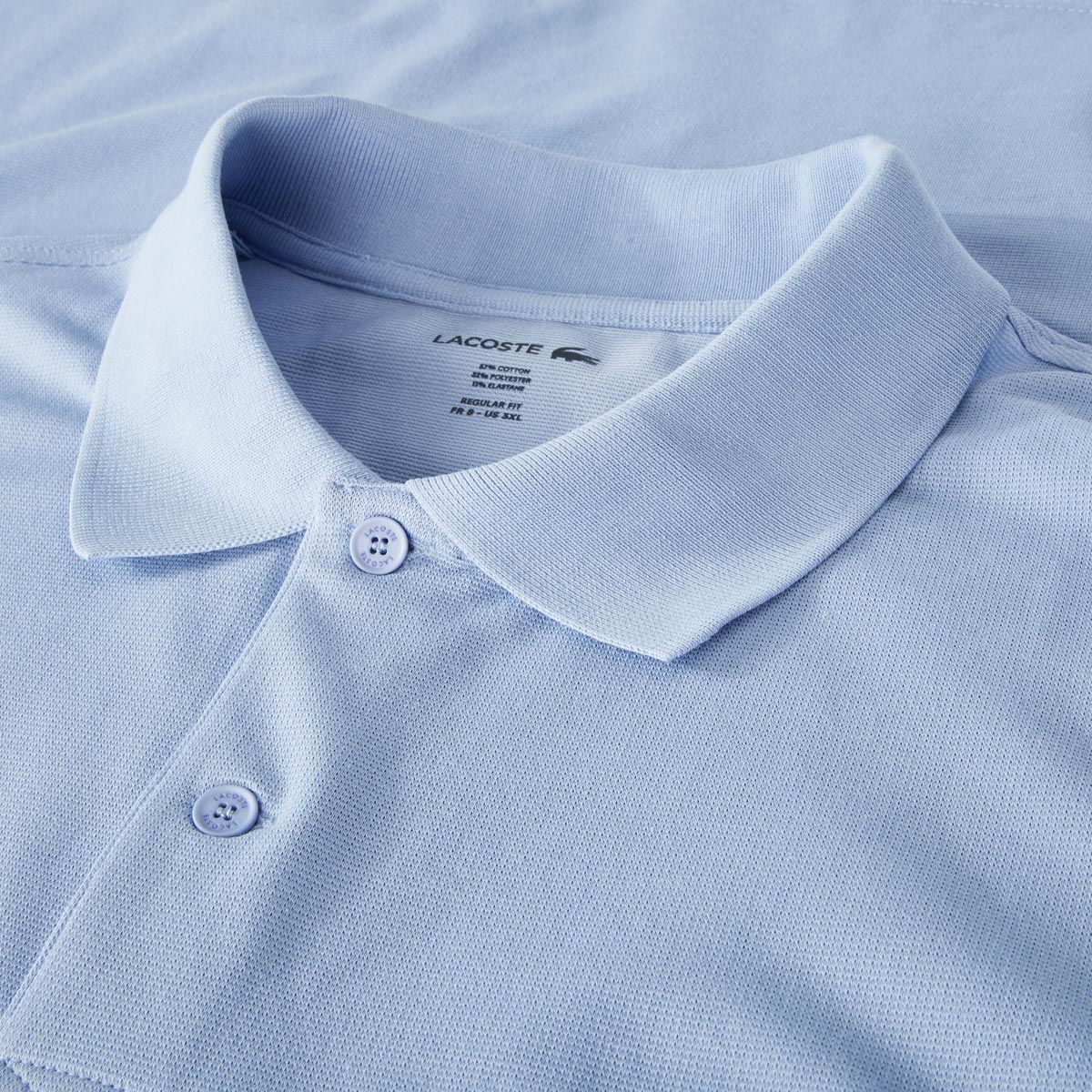 LACOSTE Poloshirt mit Stretch hellblau