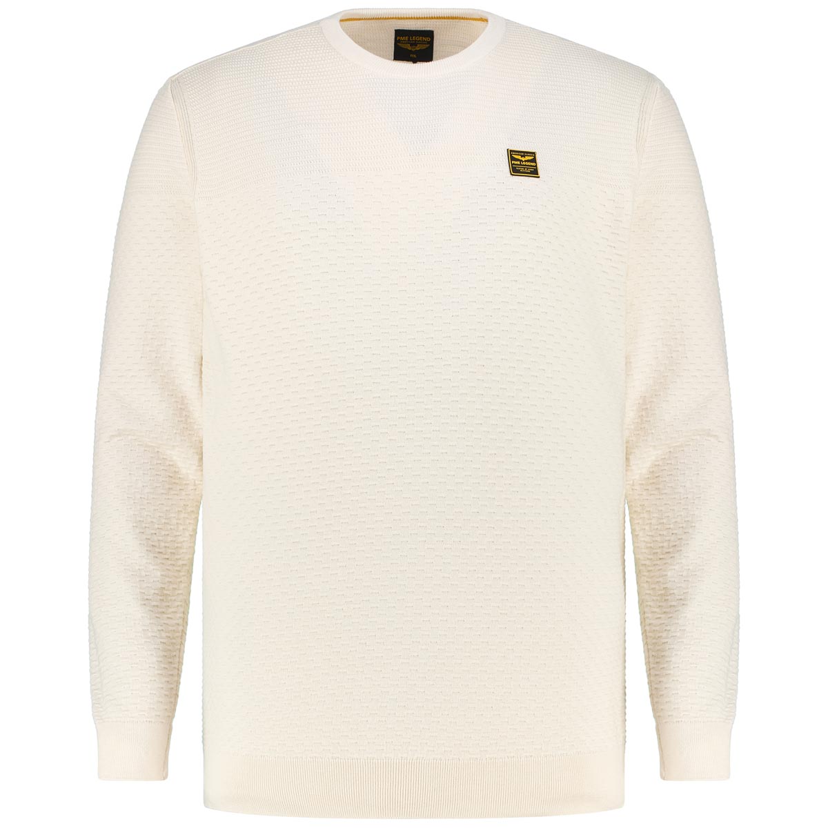 PME LEGEND Pullover mit Struktur Farbe weiß Größe: 4XL günstig online kaufen