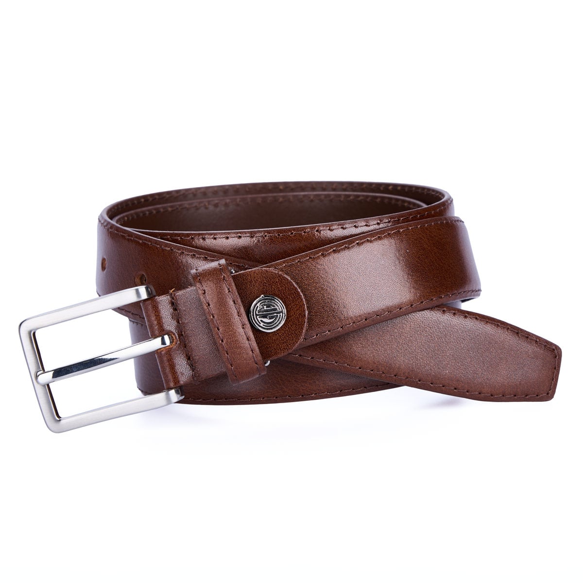 Ledergürtel mit Metallschnalle, Überlänge Ledergürtel mit Metallschnalle, Überlänge