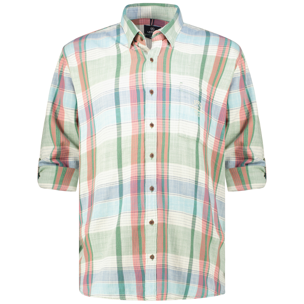 Lerros Freizeithemd aus Baumwolle grün