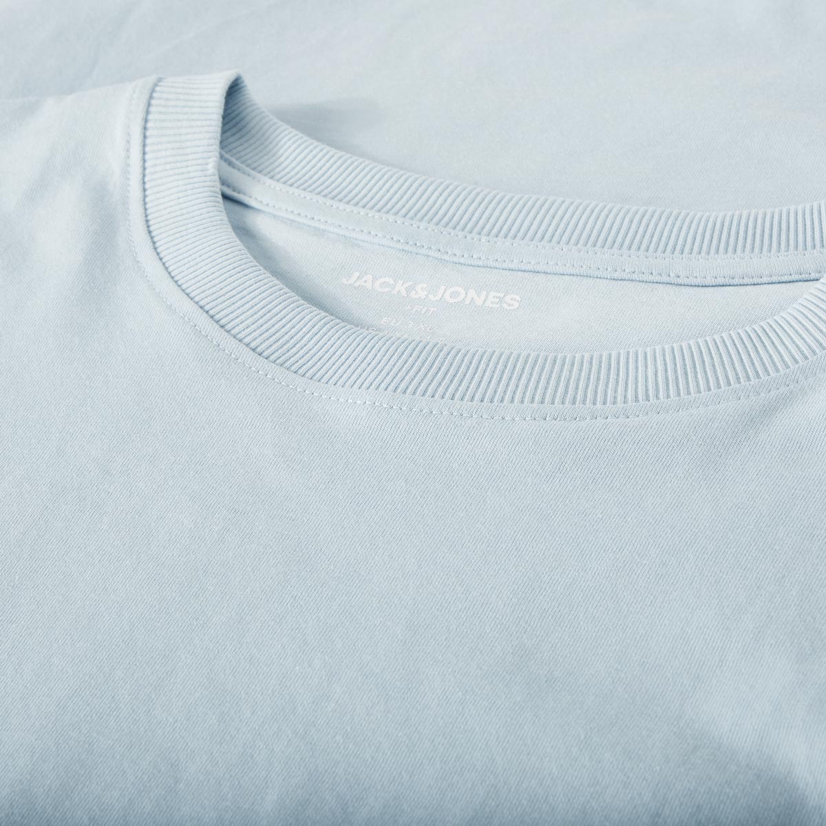 Jack&Jones T-Shirt mit Label-Print hellblau