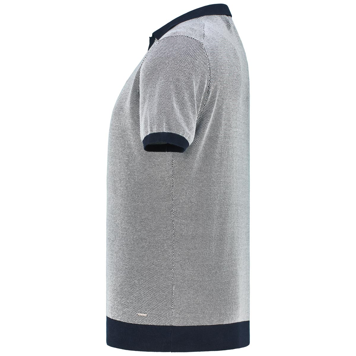 RAGMAN Strick-Poloshirt mit Kontrastdetails Farbe marine Größe: 3XL günstig online kaufen