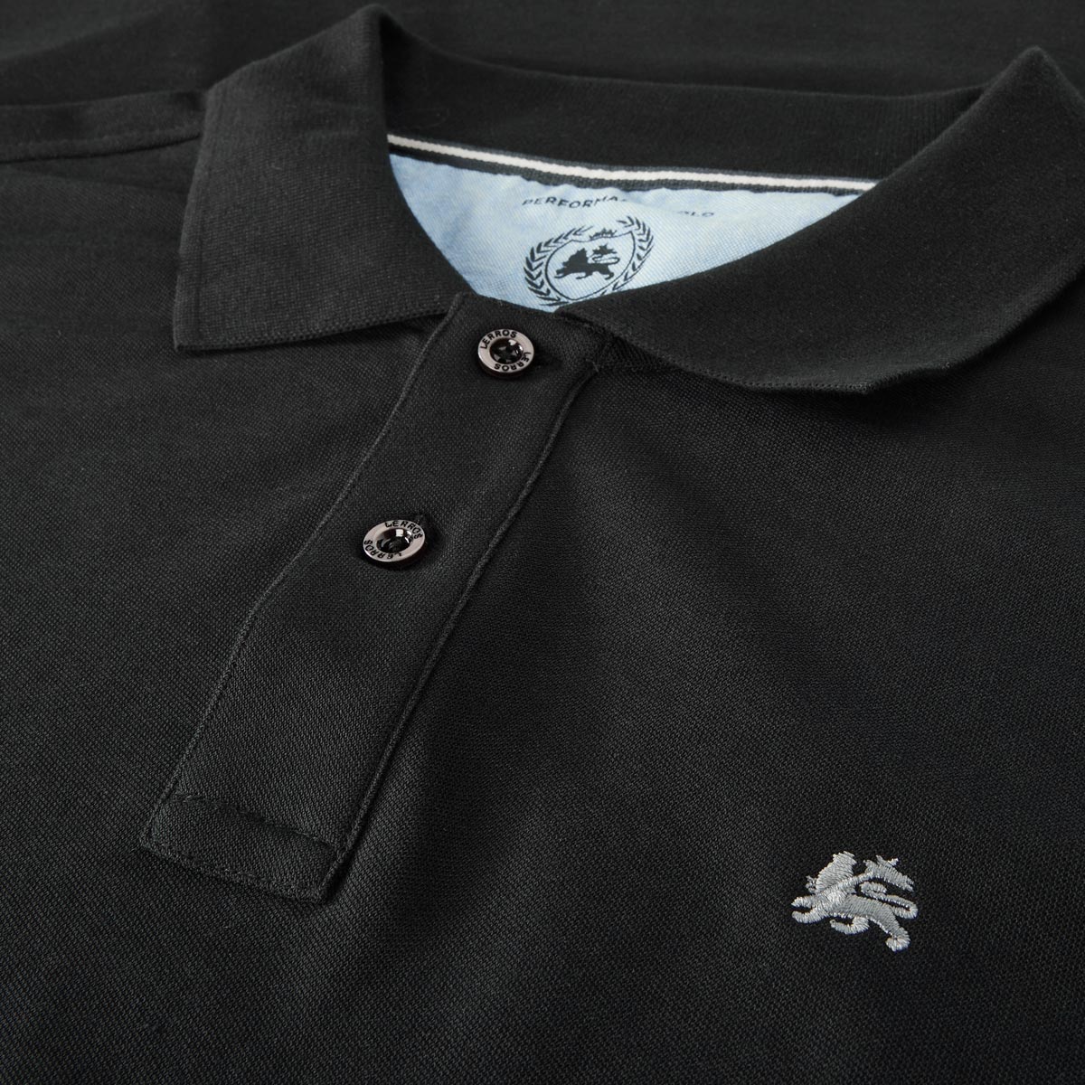 Lerros Poloshirt aus Baumwolle schwarz