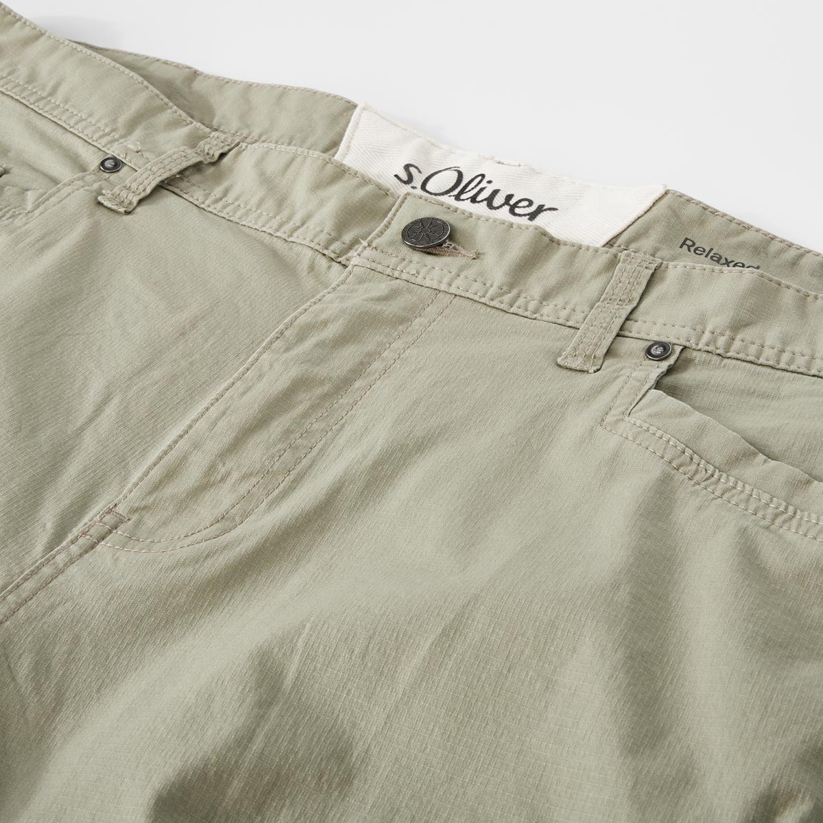 s.Oliver Stretch-Cargo-Shorts grün