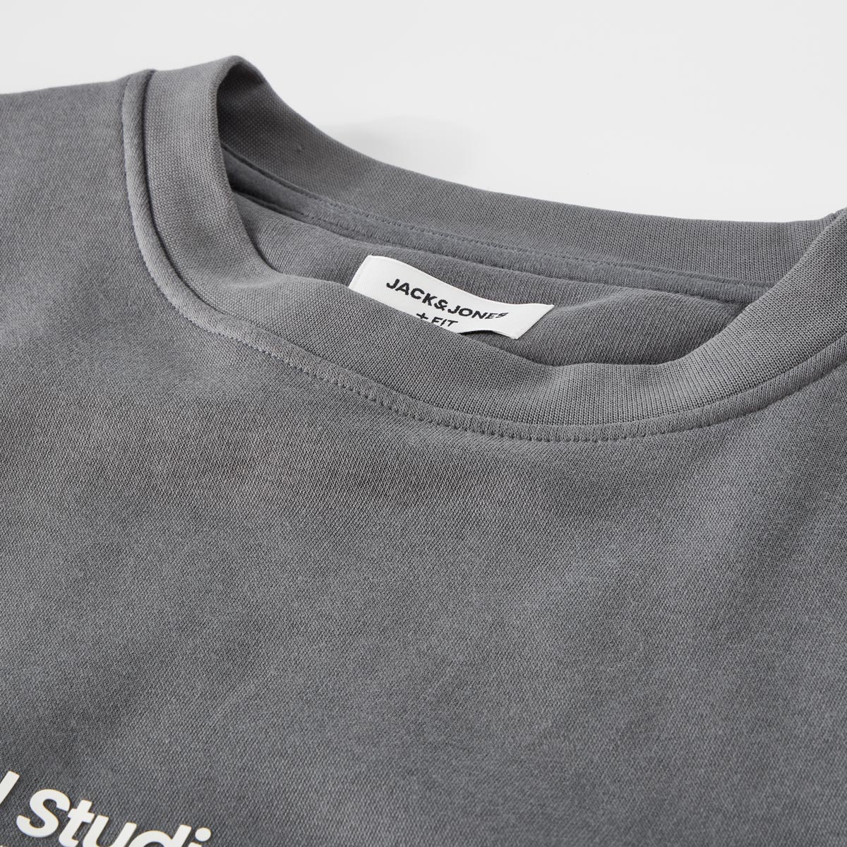 Jack&Jones Pullover aus Baumwolle grau
