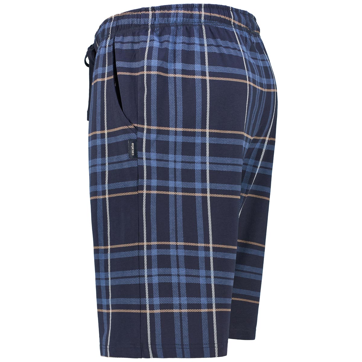 Ceceba Kurze Schlafhose mit elastischem Bund blau