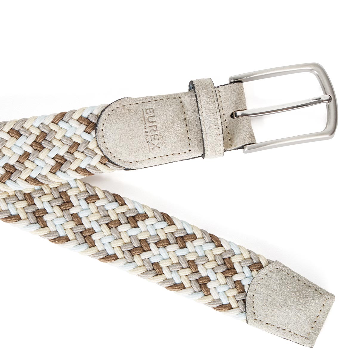 Eurex by Brax Stretch-Gürtel mit Flechtmuster, Überlänge kitt
