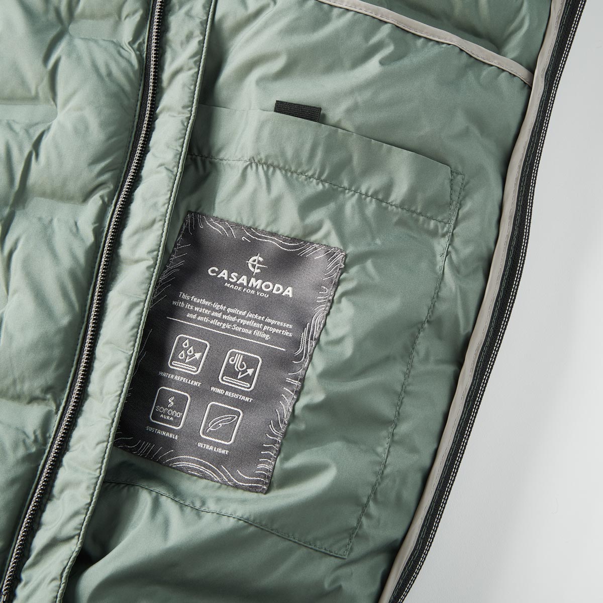 CASA MODA Steppjacke, wind- und wasserabweisend türkis