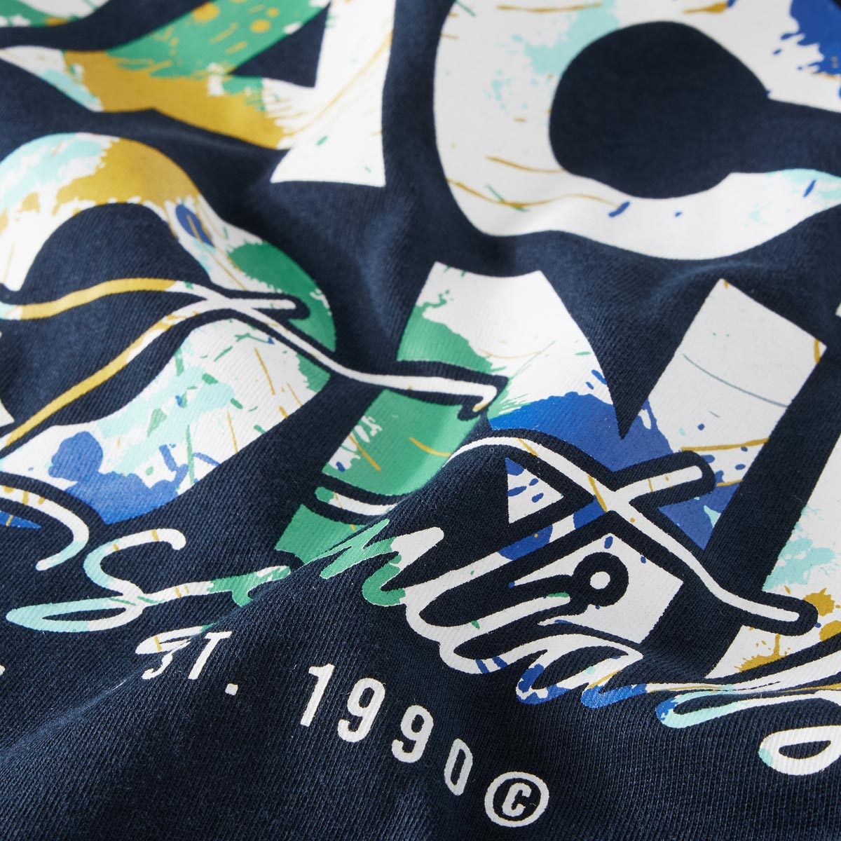 Jack&Jones T-Shirt mit Label-Print marine