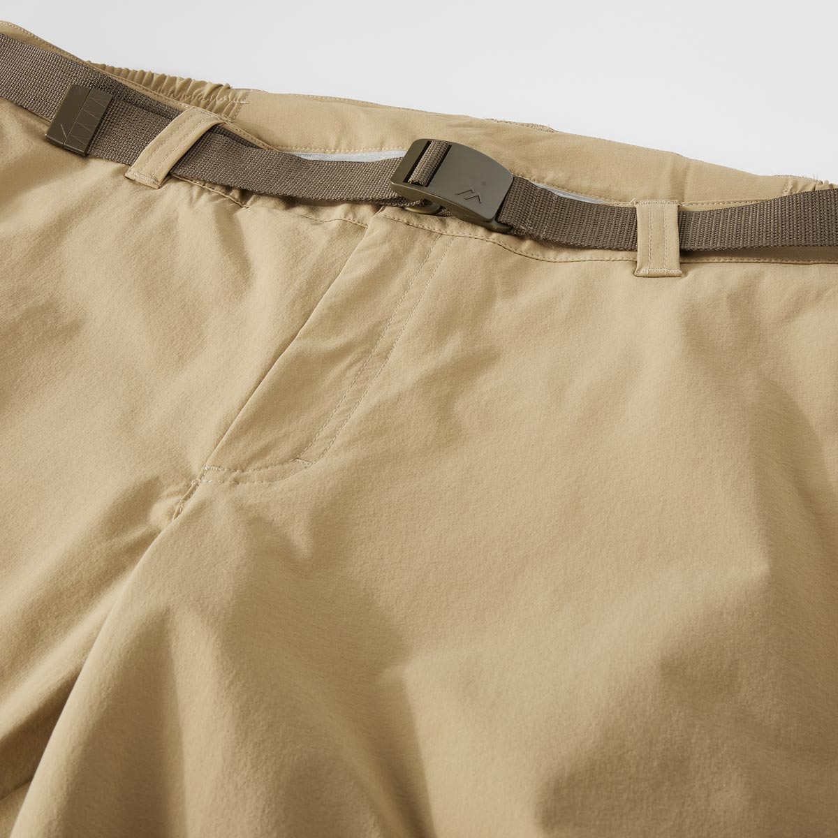 Maier Sports Trekkinghose mit Stretch und Krempelbeinen beige