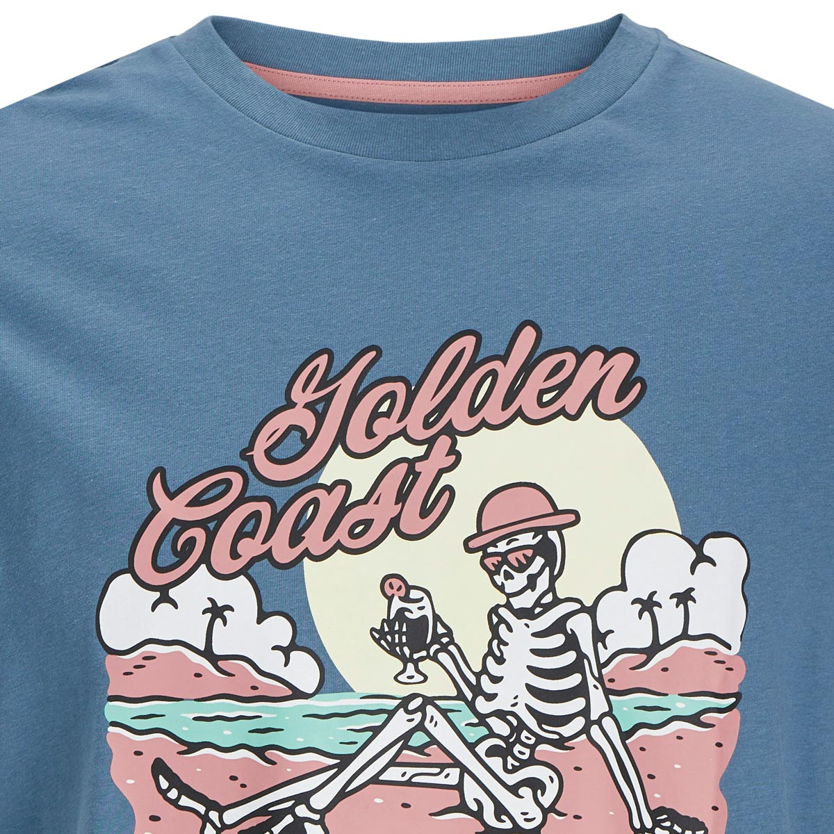 Jack&Jones T-Shirt mit Motiv-Print blau