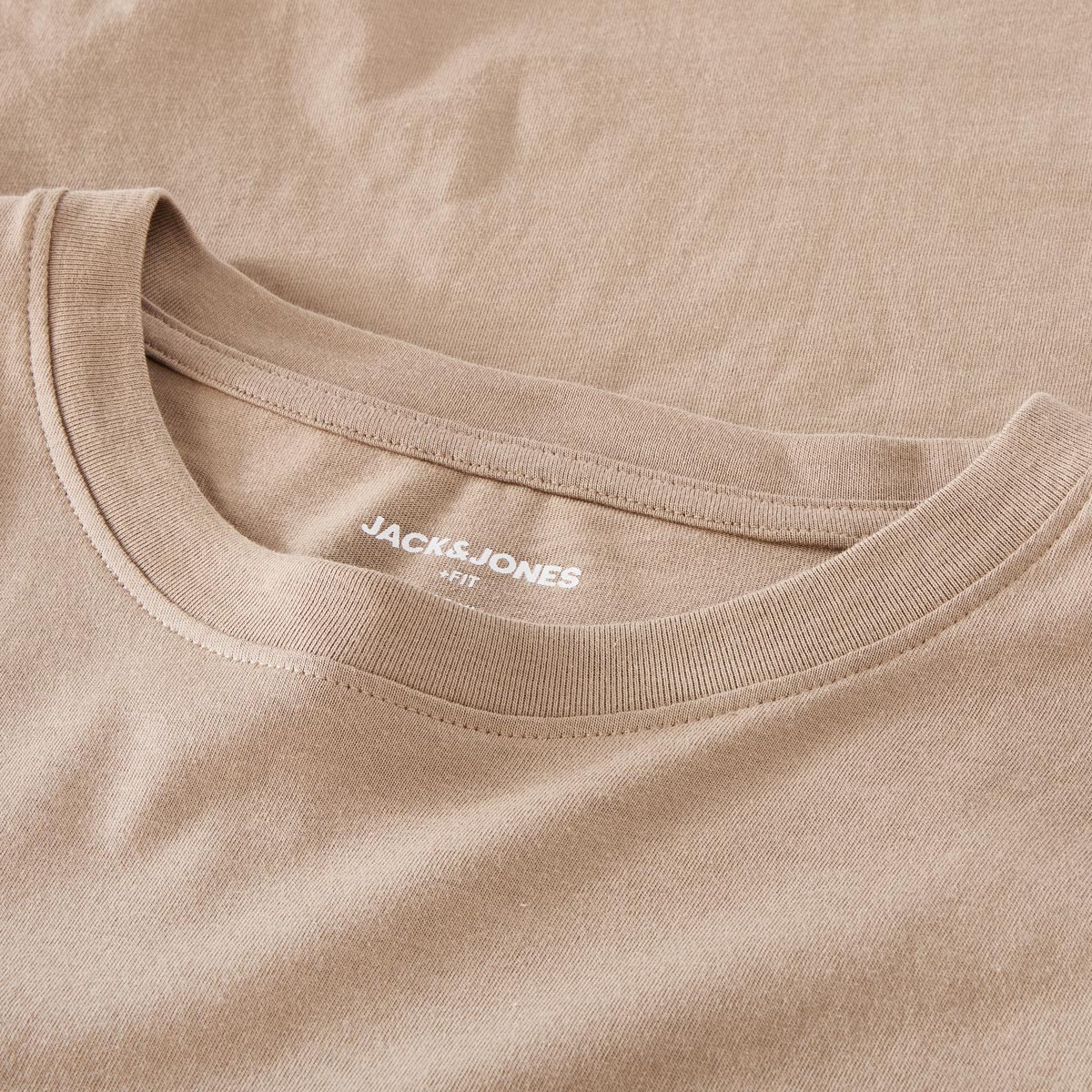 Jack&Jones T-Shirt mit Label-Print hellbraun