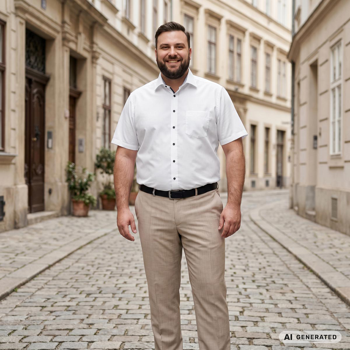 VENTI Businesshemd aus Baumwolle weiß