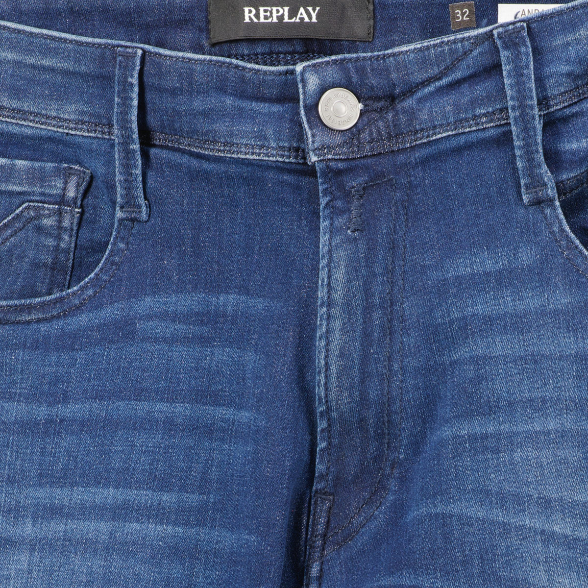 Replay Stretch-Jeans "Anbass", Slim Fit dunkelblau Replay Stretch-Jeans "Anbass", Slim Fit dunkelblau