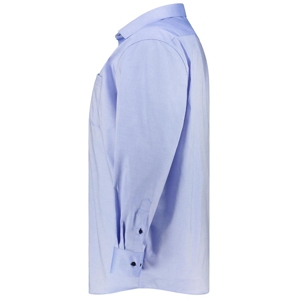 ETERNA Businesshemd mit Kontrastdetails, bügelfrei, langarm mittelblau ETERNA Businesshemd mit Kontrastdetails, bügelfrei, langarm mittelblau