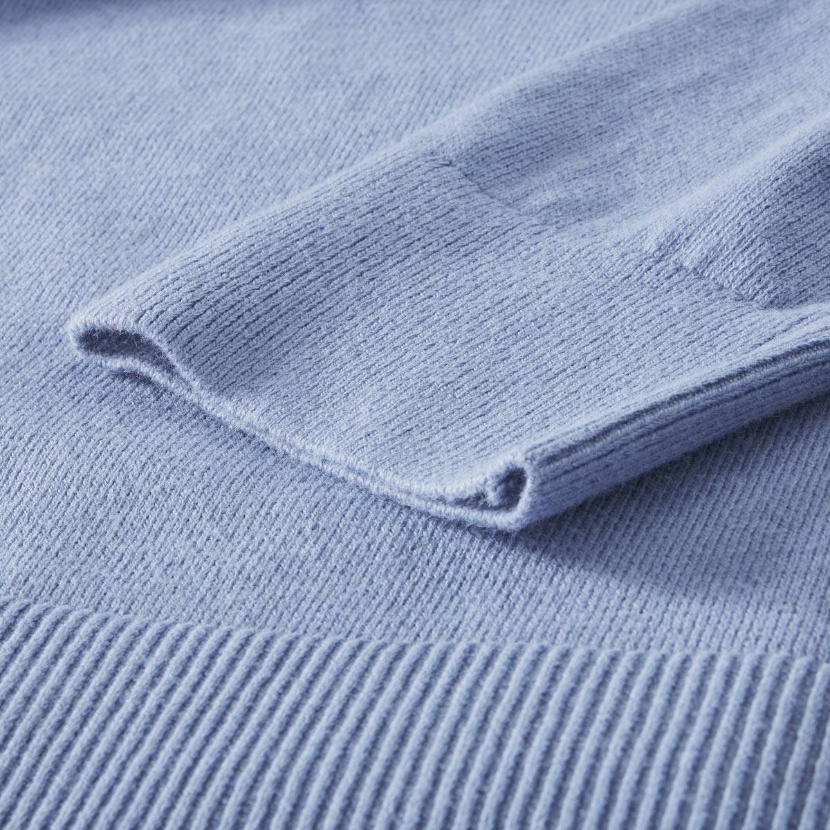 Tommy Hilfiger Feinstrickpullover mit Kaschmir hellblau