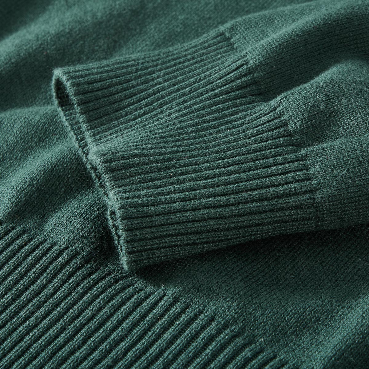 Hajo Pullover mit Troyerkragen grün