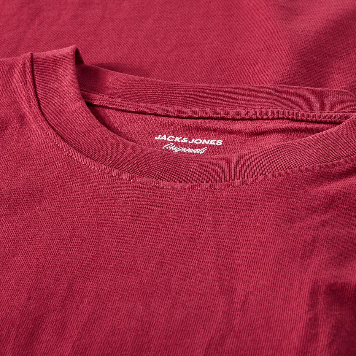 Jack&Jones T-Shirt mit Print auf Vorder- und Rückseite rot