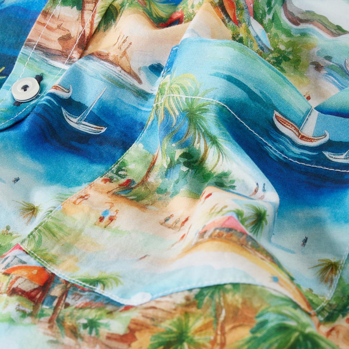 Pfundskerl Freizeithemd mit Allover-Muster dunkelblau