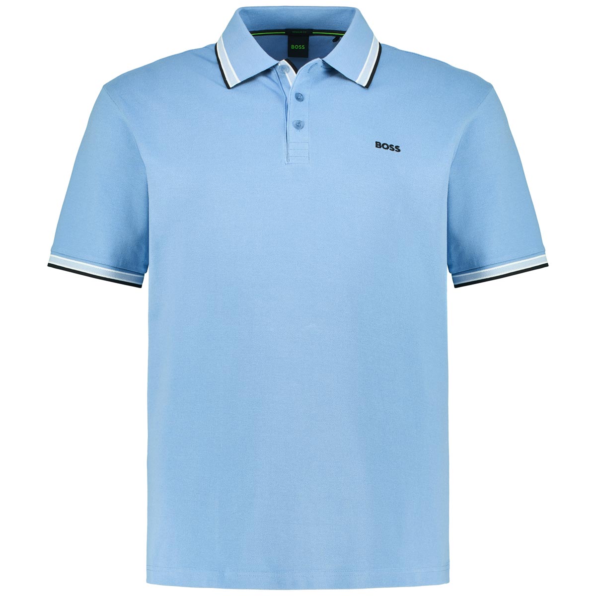 BOSS Poloshirt mit Kontrastdetails Farbe hellblau Größe: 3XL günstig online kaufen