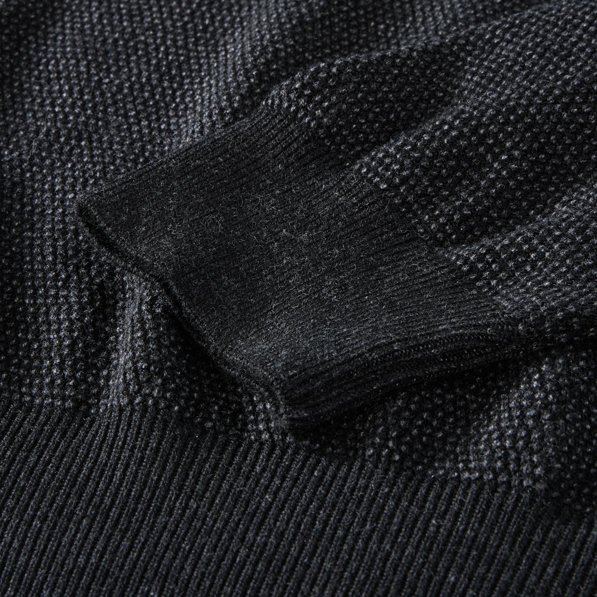 Hajo Strickpullover aus Wollmischung grau