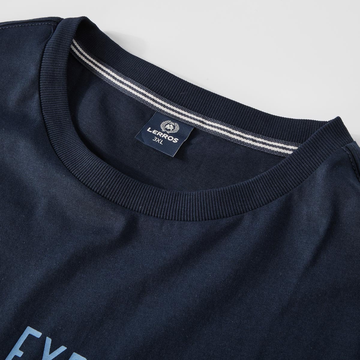 Lerros T-Shirt mit Print blau