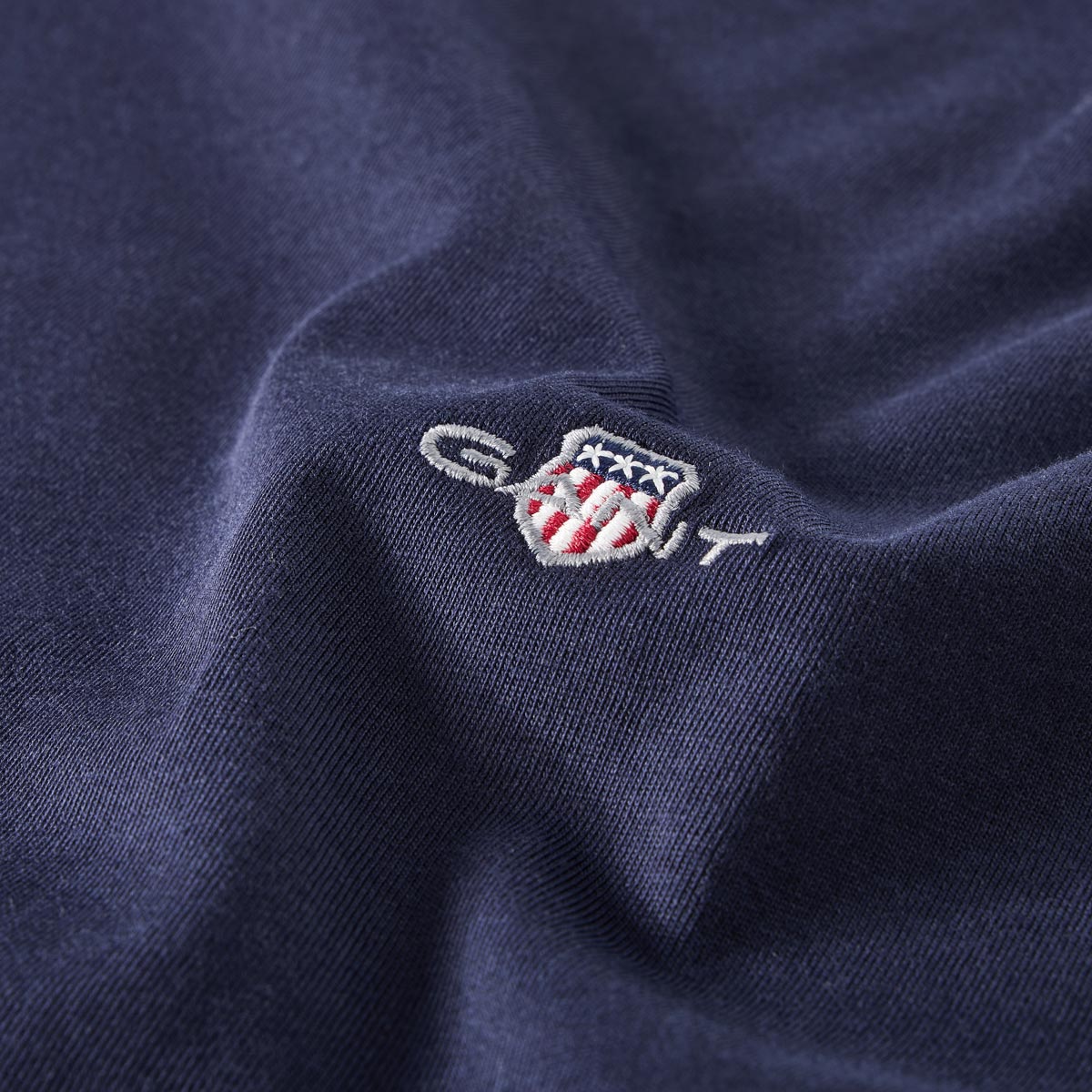 Gant T-Shirt aus Baumwolle dunkelblau