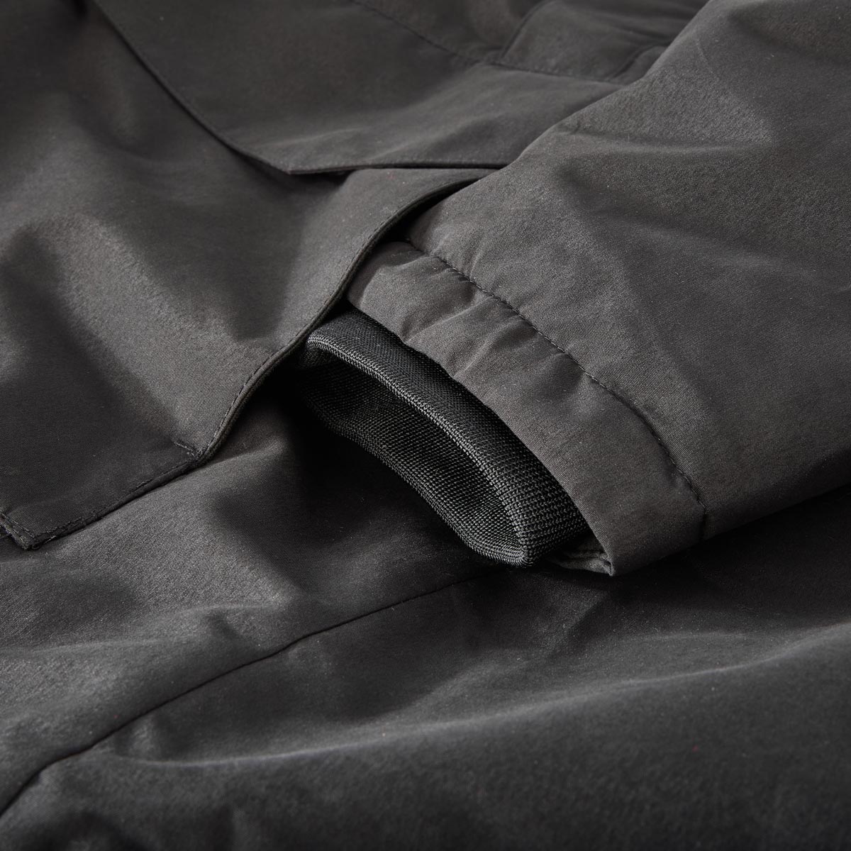 Jack&Jones Parka mit Webpelzbesatz, wasserabweisend schwarz