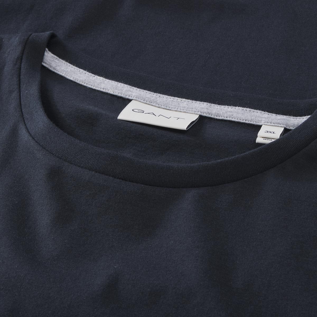 Gant T-Shirt mit Label-Print schwarz