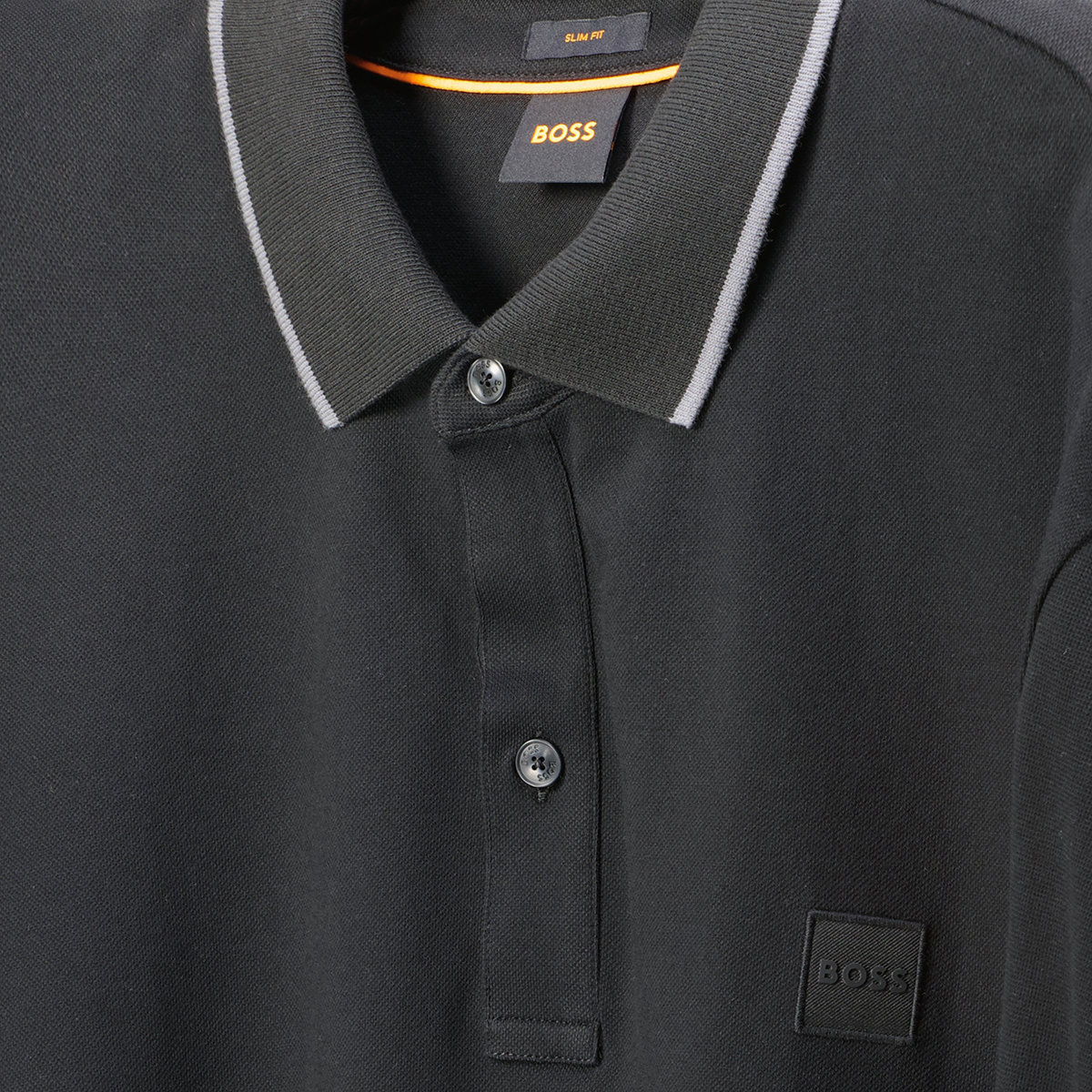 BOSS Poloshirt mit Elasthan schwarz