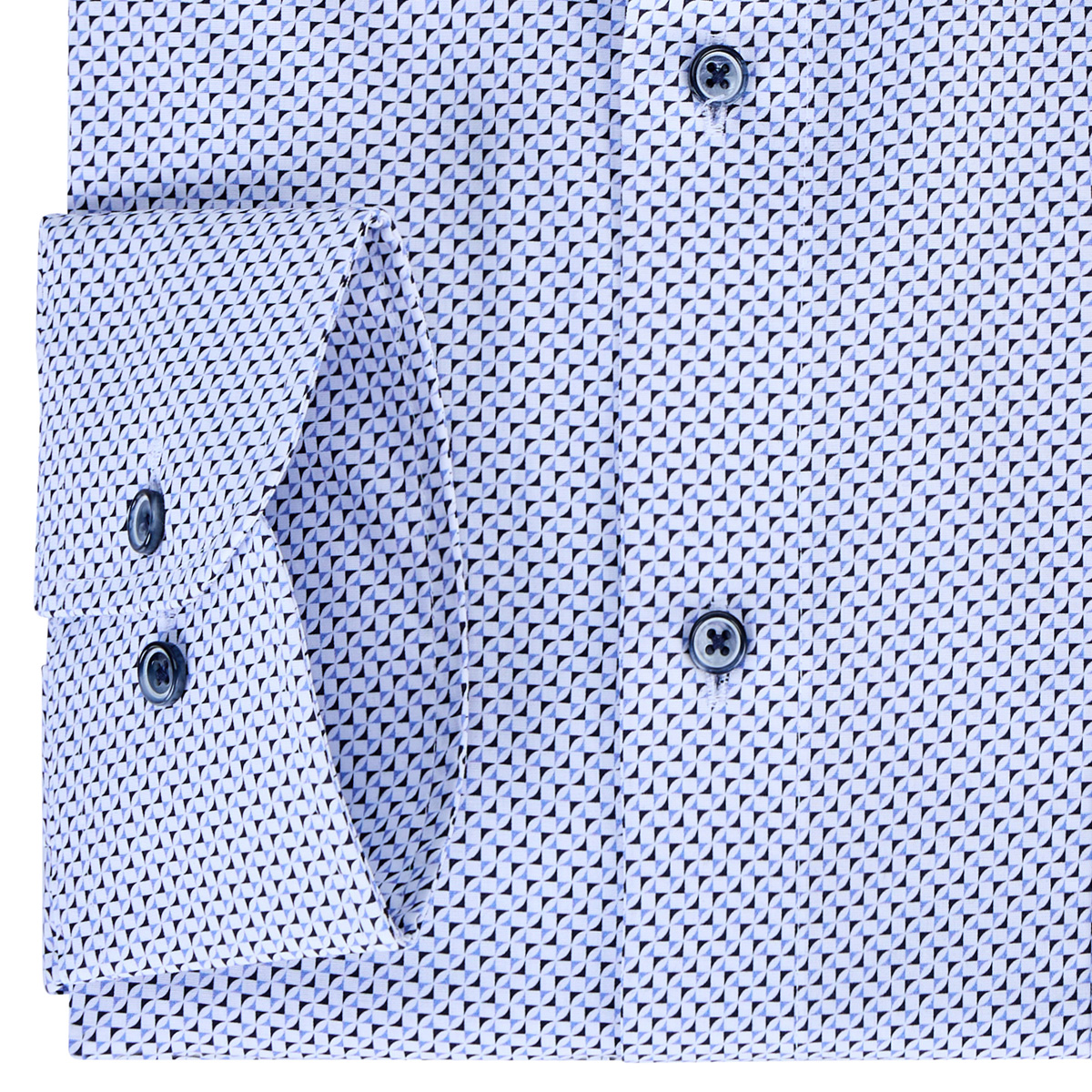 CASA MODA Businesshemd aus Baumwolle, langarm, pflegeleicht blau