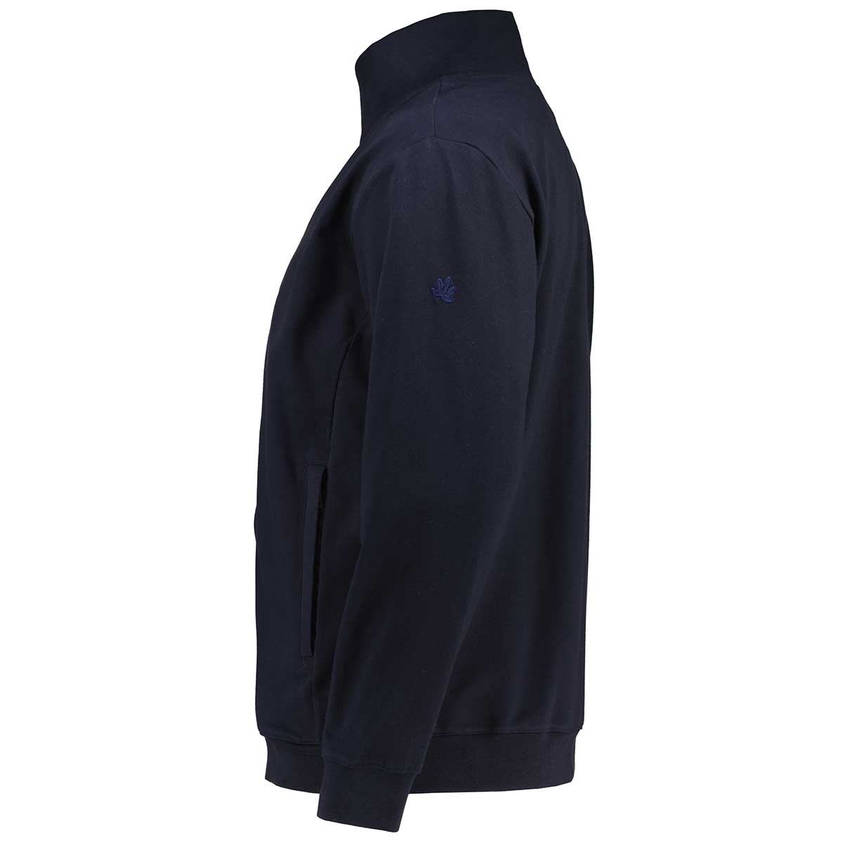 Ahorn Sweatjacke aus Baumwolle dunkelblau Ahorn Sweatjacke aus Baumwolle dunkelblau